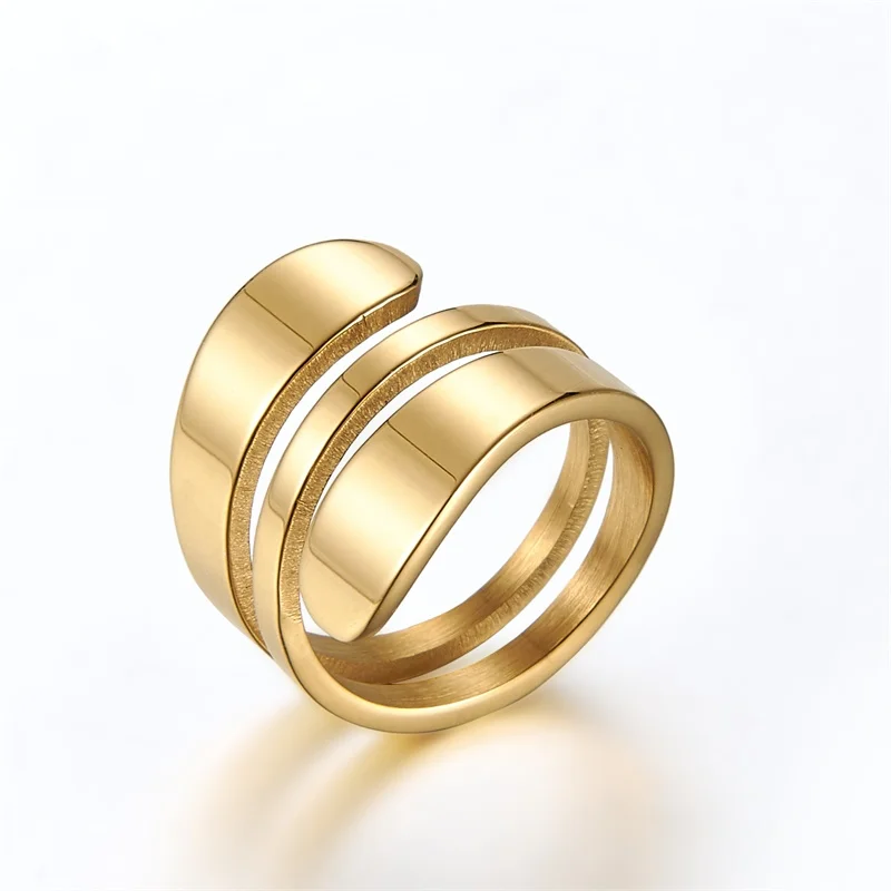 Женское кольцо модные кольца из нержавеющей стали серебряного цвета для женщин