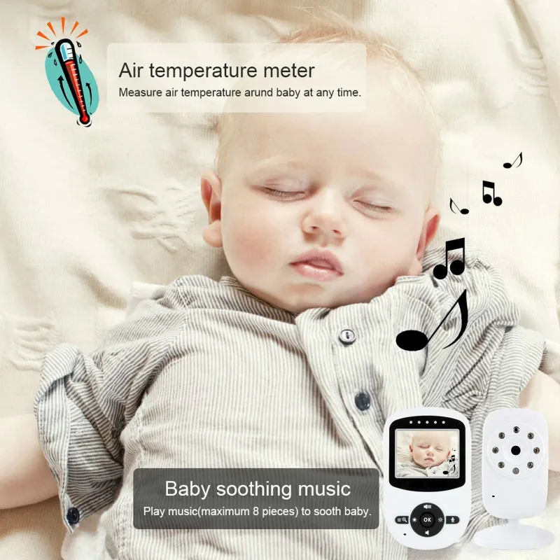 Монитор для радионяни Cry Babies 2 4 дюйма с ЖК экраном инфракрасное ночное видение