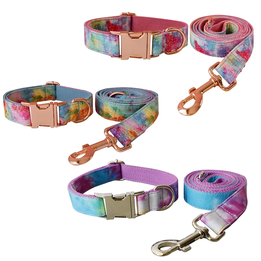 Zharan Смешанная цветопередача модный собачий ошейник поводок набор