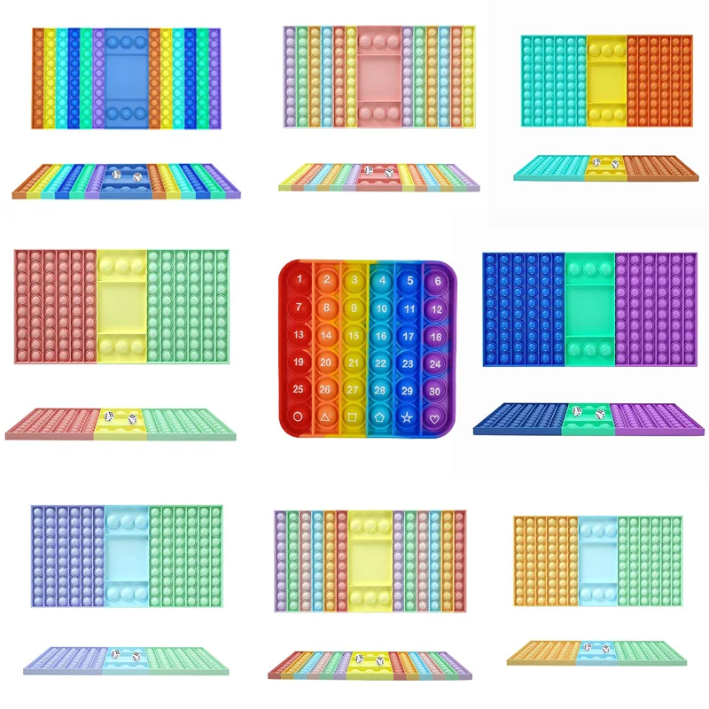 Llavero colgante de silicona para ni&ntilde;os y adultos, juguetes de descompresi&oacute;n para aliviar el juguete educativo para edades tempranas, blando y estrujable, regalo antiestr&eacute;s-1