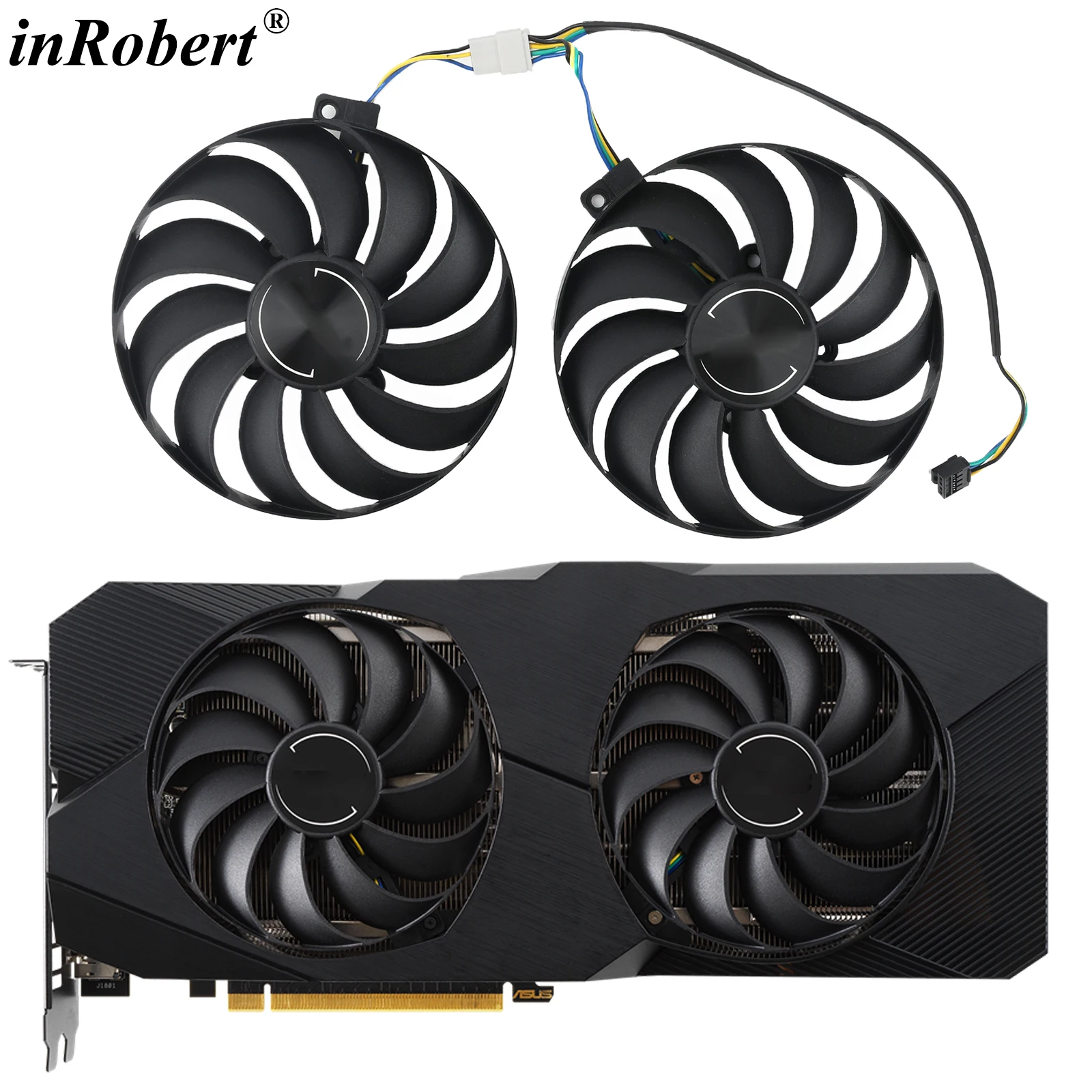 

95MM T129215SU RX5600 RX5700 Graphics Card Fan for ASUS RX 5600 5700 XT DUAL EVO Video Card
