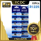 10 шт. CR1225 кнопочные монетные литиевые батареи LM1225 BR1225 ECR1225 KCR1225 литий-ионная батарея для часов, игрушек, электронных инструментов