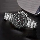 Reloj Hombre 2020 часы для Для мужчин WWOOR лучший бренд класса люкс, наручные часы, черный большой циферблат часы Для мужчин s спортивные кварцевый хронограф мужские Наручные часы коробка