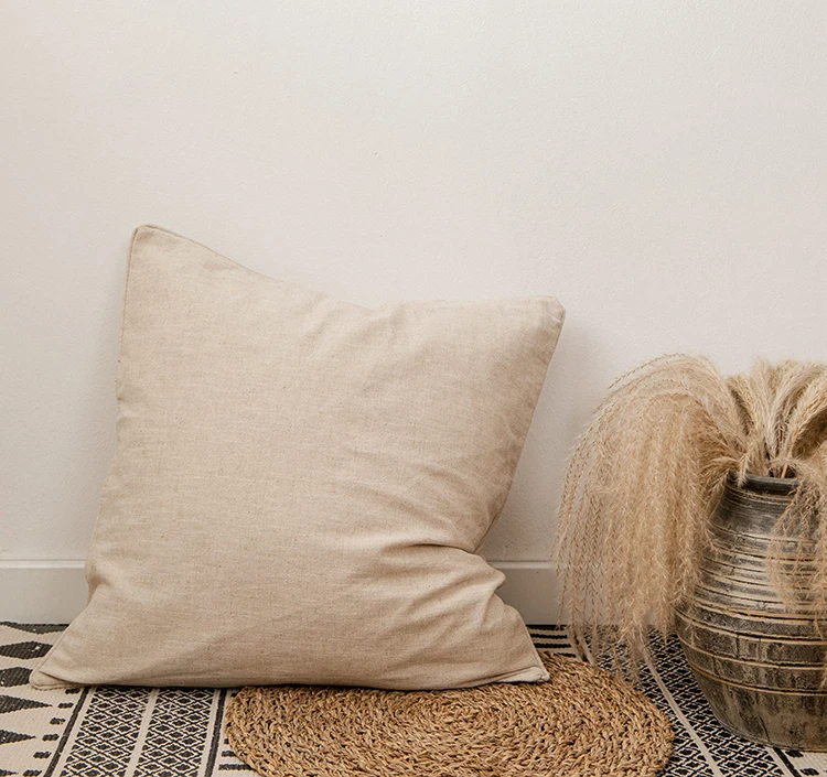 Однотонные чехлы для подушек Efundeal из хлопка и льна