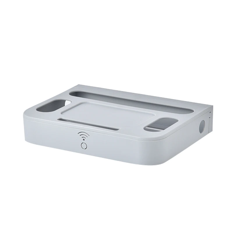 Gray Router Rack Маршрутизатор Wi-Fi для хранения ящик настенный Монтажная стойка для досок ТВ стойка данных защиты расположение провода Пластик рамки с выдвижными ящиками Тип - Цвет: Gray Router Rack
