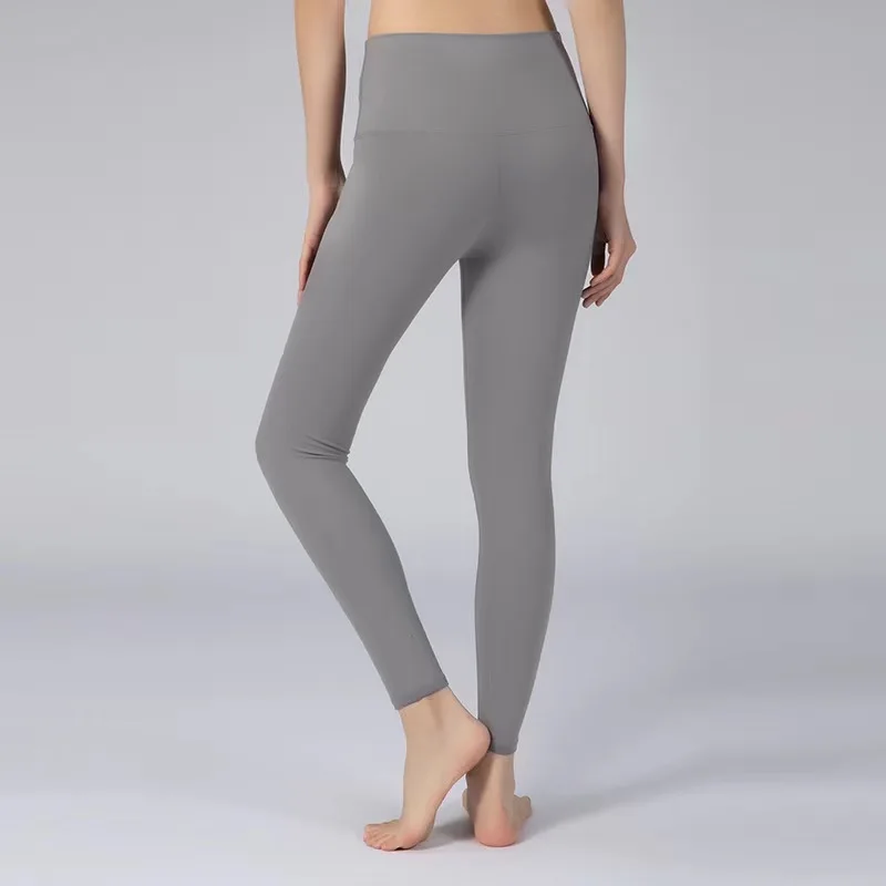

Обнаженные штаны для йоги, женские неудобные штаны с высокой талией, эластичные тренировки для фитнеса, девять минут, 2021 Lulu в том же