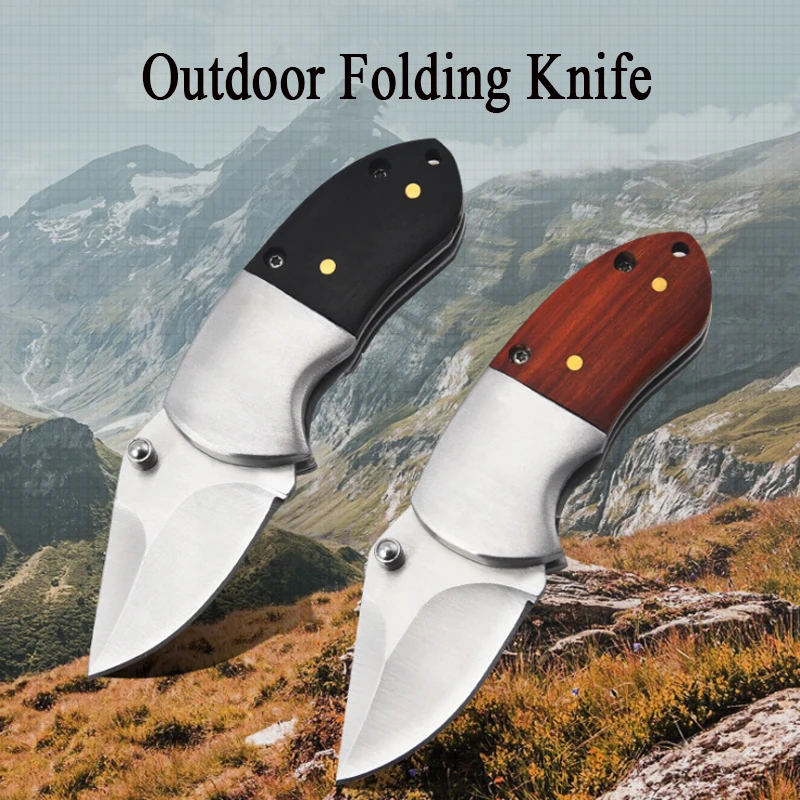 

D2 Steel Cute Pocket Knife Self Defence Survival Camping Hunting Folding Knives EDC Box Cutter CS GO Utility