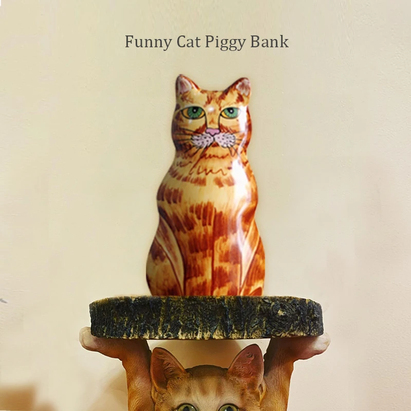 Миниатюрная керамическая свинка для кошек забавная креативная оранжевая