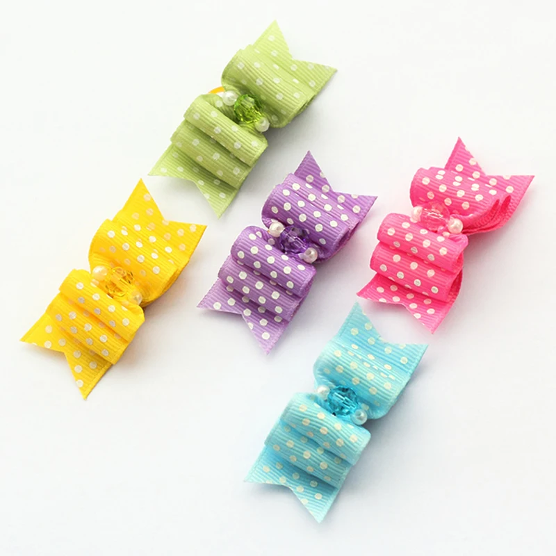 Магазин Armi аксессуар для собак ручной работы лента в виде белых пятен стиле ретро