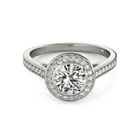 lesf 925 sterling silver engagement 1 carat moissanite diamond for women wedding band engagement rings