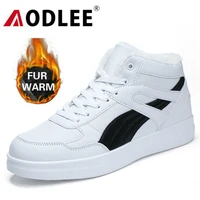 fur warm shoes men sneakers ankle boots winter high top boots leather shoes men sneakers shoes casual tenis masculino adulto
