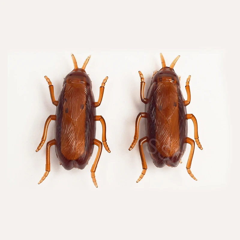 

Funny Simulation Vibrating Crawl Cockroaches Toy Shaking Crawling Electronic Cockroach Trick-Playing Pets Toy for Cats Dogs