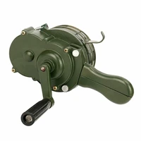 hand crank siren horn 110db manual operated metal alarm air raid emergency safety qjy99