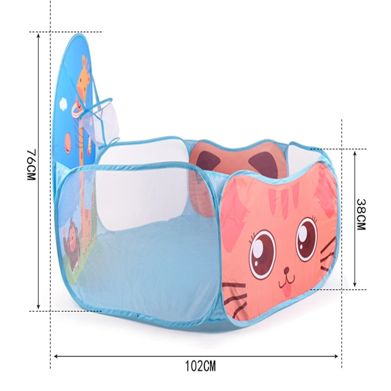 Трехцветная Складная Забавная детская игровая палатка игровой бассейн для ямы