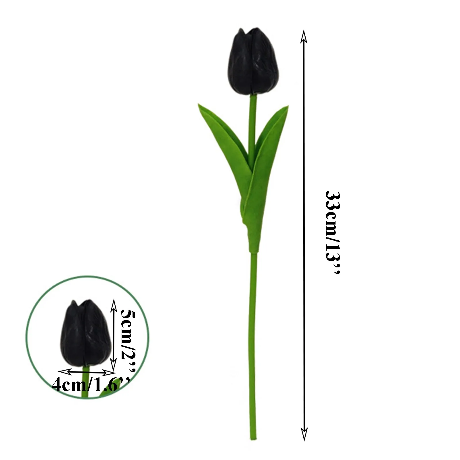 10 шт Искусственные тюльпаны искусственные черный украшения цветы дома