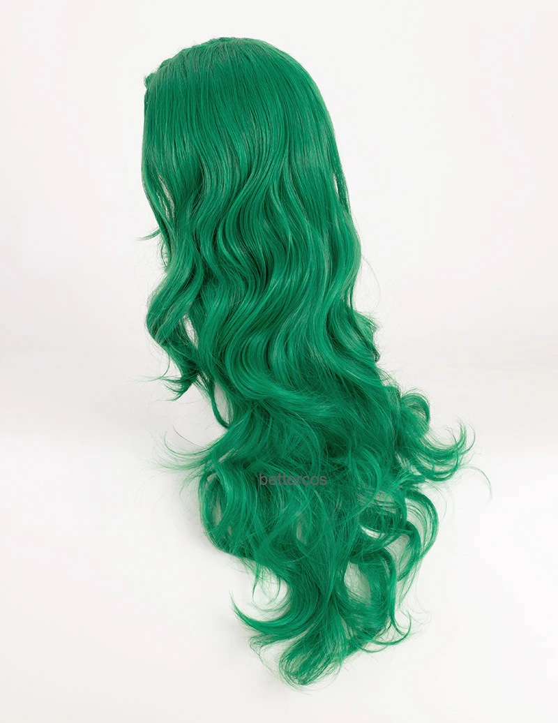 Парик для косплея Kaioh Michiru Сейлор Нептун длиной 65 см зеленые вьющиеся