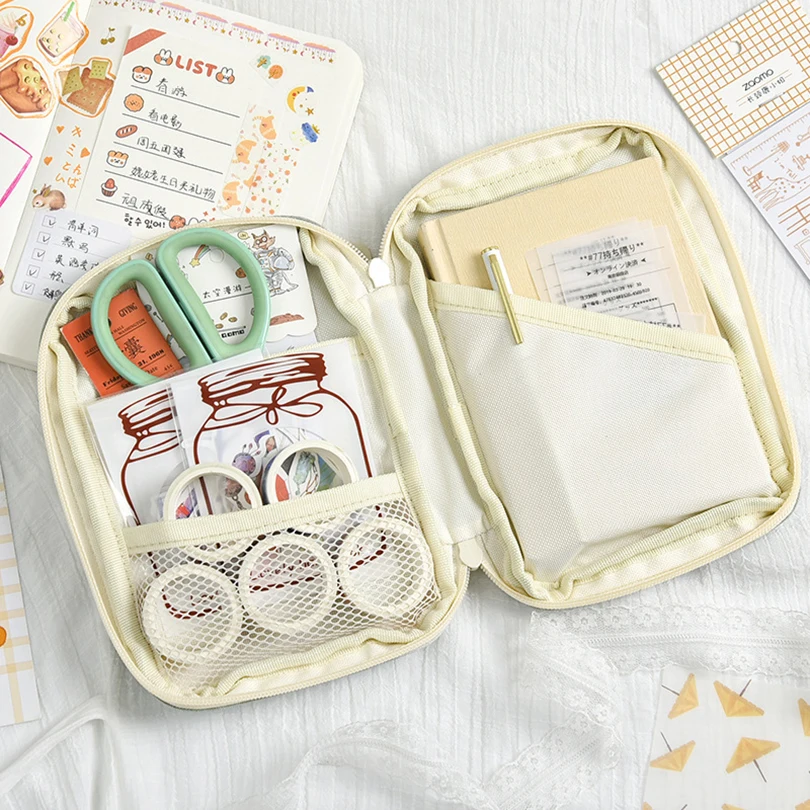 Чехол для карандашей большой емкости чехол в школьном стиле милые Канцтовары