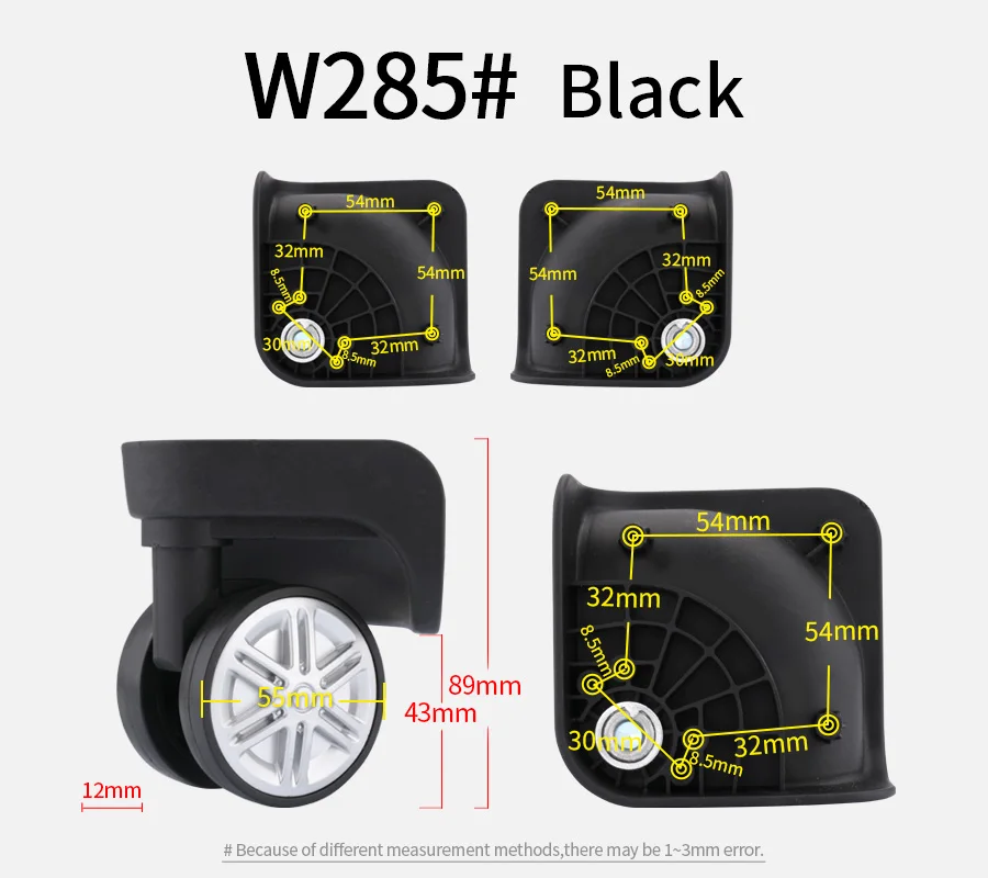 

Luggage Universal Wheel Accessories Wheel Trolley Luggage Wheel Caster Aircraft Wheel General Repair 20 Inch 28 Inch