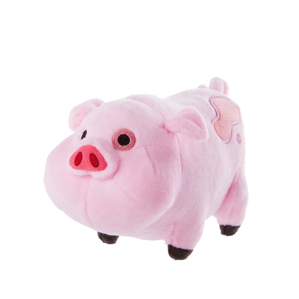 

18 cm 1 piece Gra pink pig swing plush toy with tag patch birthday gift