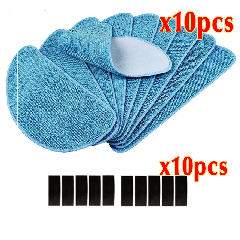 20pcs 8 шт кучи фильтр Швабра Ткань боковая щетка для chuwi ilife v5s life v5 pro x5 V3L V5 V3S V3S pro V50 Запчасти для роботизированного пылесоса - Цвет: 20pcs
