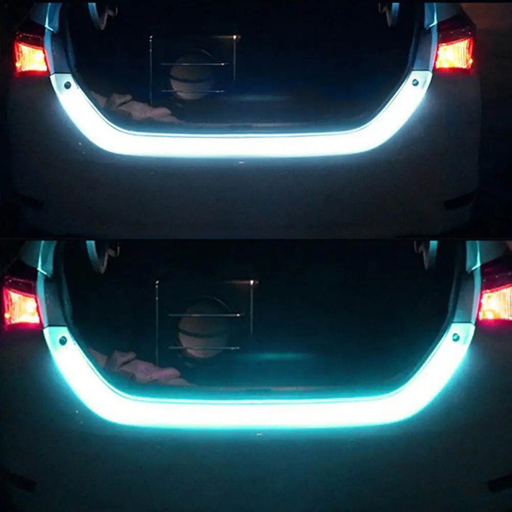 

Fluid LED Strip Car Trunk Area Illumination Rear Brake Flow Four Car 12V Light Signal Type Colors Turn Ba 1.2m C6B6 Tailgat D1Q4