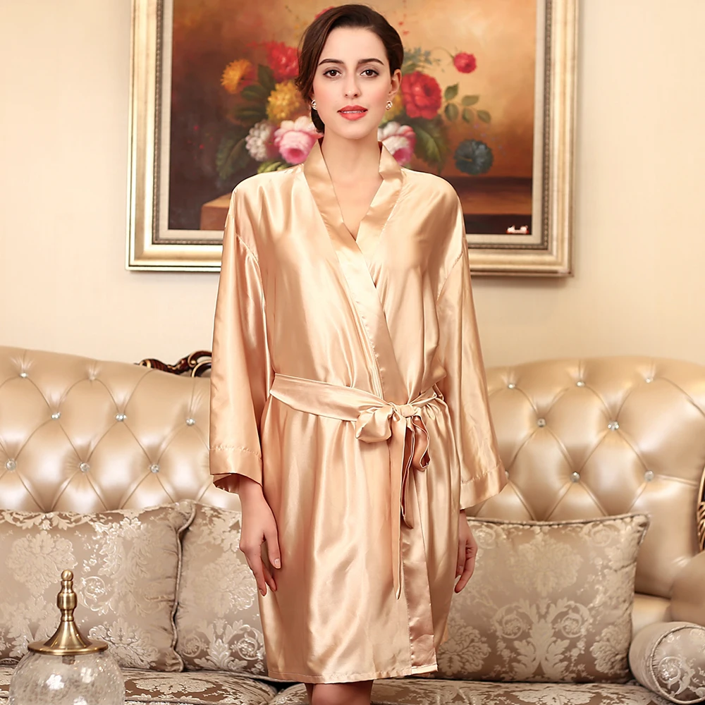 Домашняя одежда черного цвета Свадебный халат для невесты и подружки пикантная