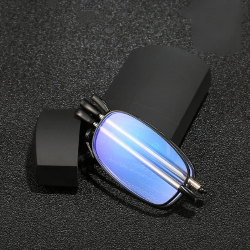 NAUQ Модные анти голубой светильник очки 2020 складной висячих для чтения мужчин