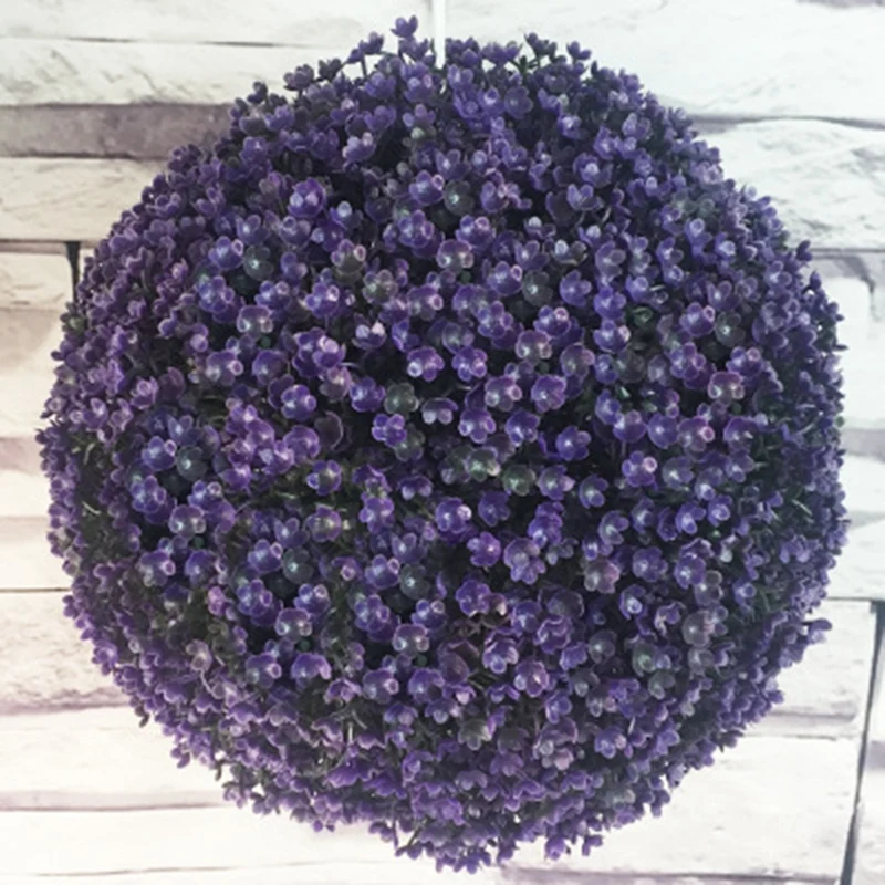 Purple Plant Crafts Simulation Decoration Flower Ball Eucalyptus Milan Grass Set Props | Дом и сад