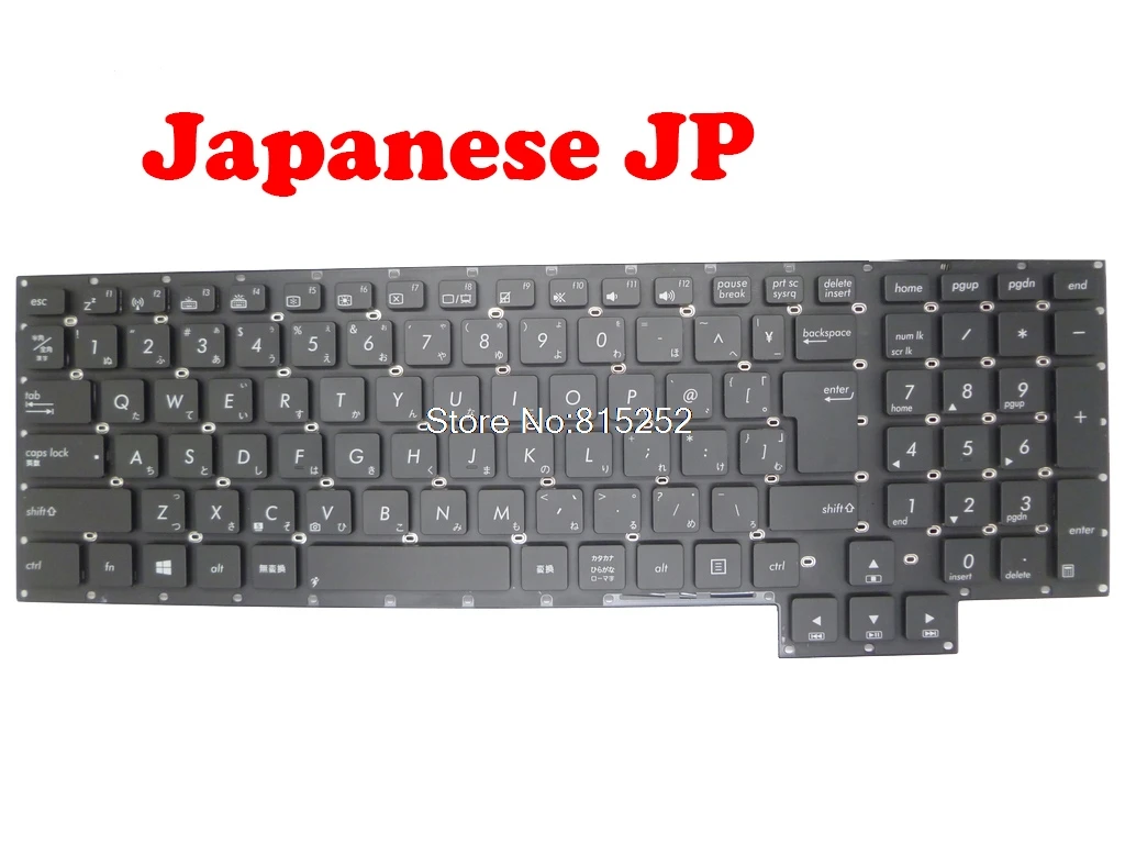 Клавиатура для ноутбука ASUS G750 G750JH G750JM G750JS G750JW G750JX G750JZ G750JY JP JAPAN 0KN0 P41JP12 0KNB0