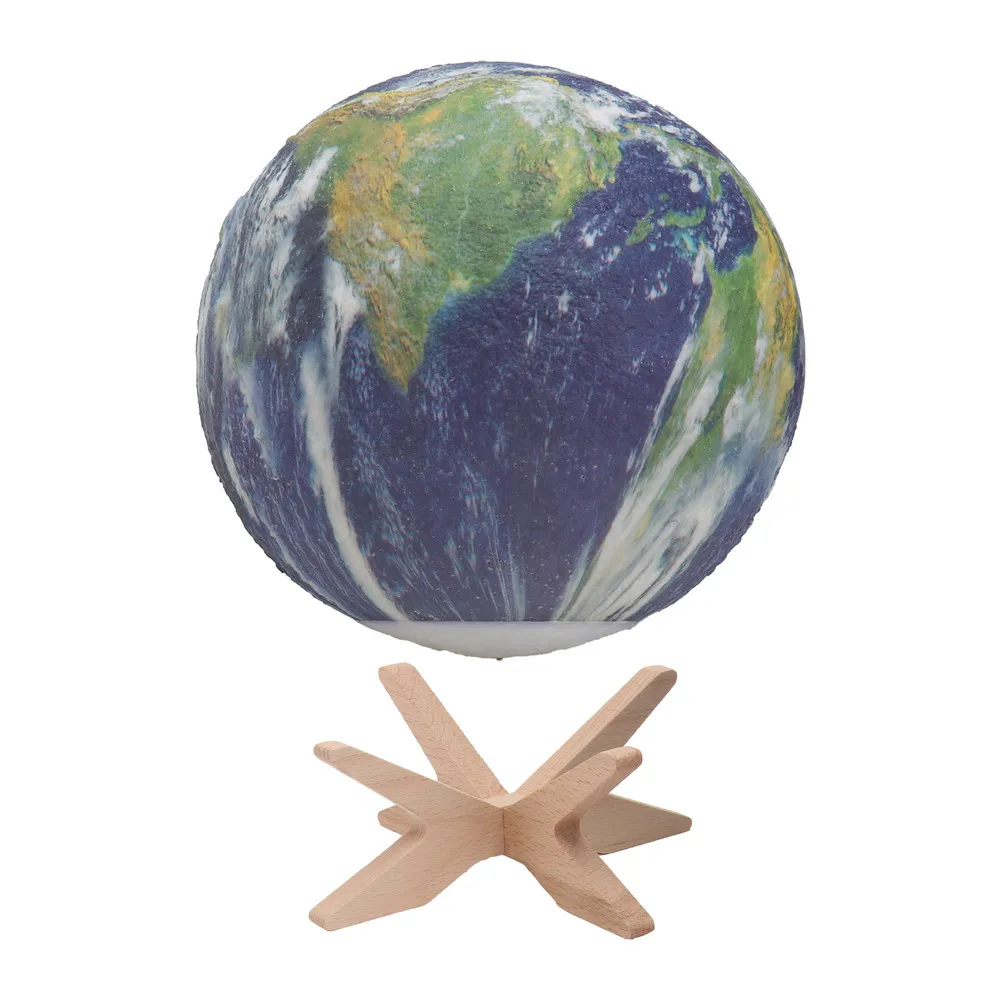 

1Pc Creative Table Lamp Painted Earth Design Night Light Bedside Lamp (Navy)