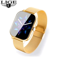 lige bluetooth call women smart watch 1 69 color screen full touch fitness tracker smart clock ladies sport smartwatch men