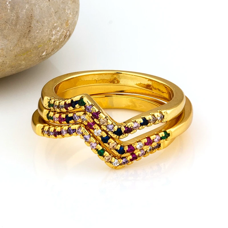 Модные Роскошные очаровательные обручальные кольца AAA в виде багета с кубическим