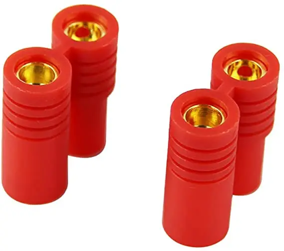 10set HXT 3.5mm Banana Connector Gold Bullet Plugs With Housing Protective Sleeve for Lipo Battery ESC Motor | Игрушки и хобби