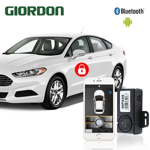 universal carvehicle keyless entry system with mobile phone remote controllers car close to open the lock leave the lock mp686 free global shipping