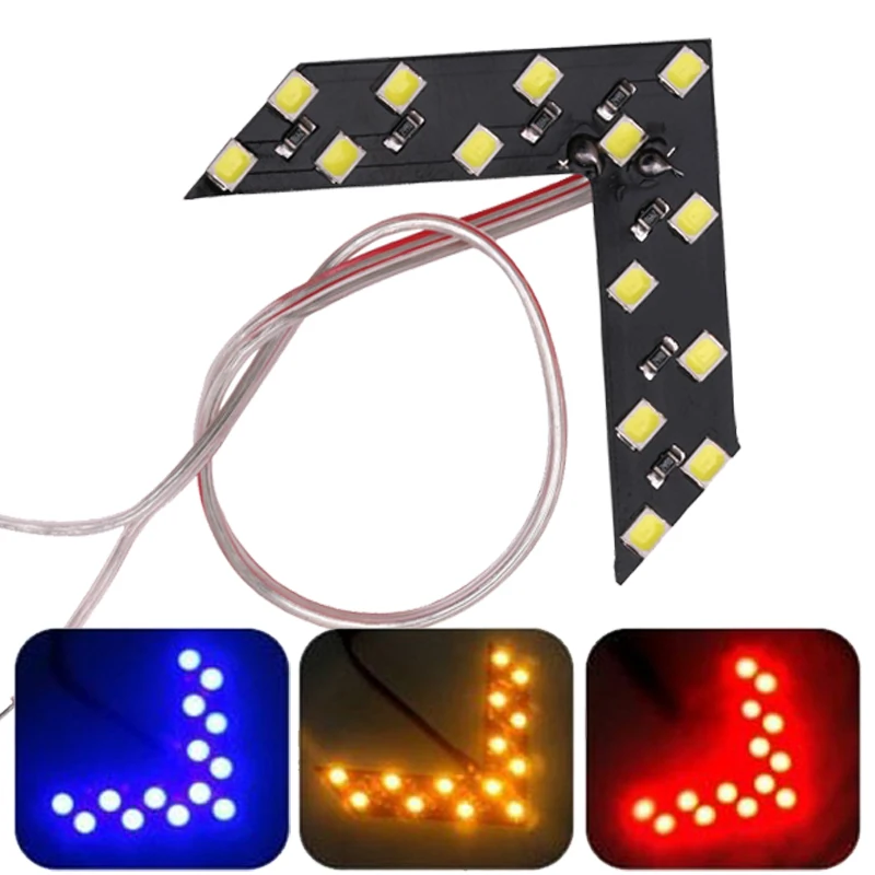 2 светодиодный индикатор автомобиля лампы заднего вида для зеркала