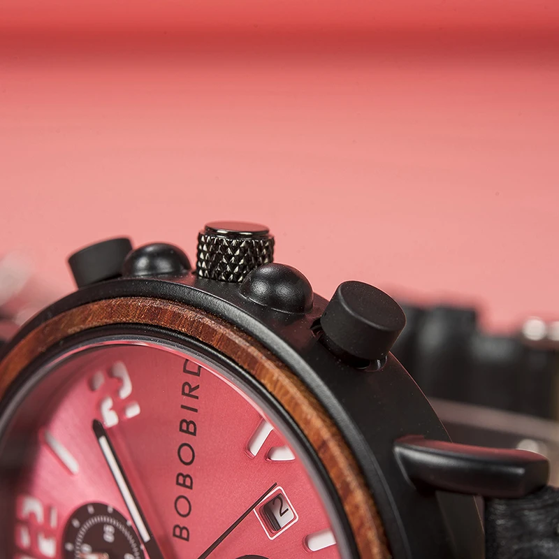 Reloj hombre BOBO BIRD водонепроницаемые часы для мужчин Топ роскошные стильные светящиеся часы Отображение даты деревянные часы для мужчин рождественские подарки