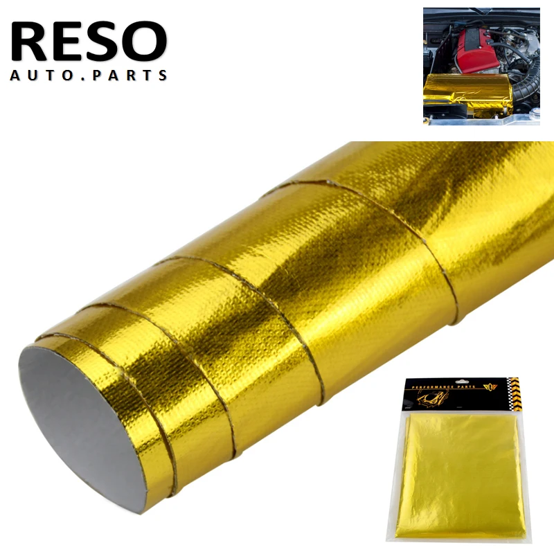 

Universal Self Adhesive Reflect A Gold Heat Wrap Barrier 39” x 47” For VW Passat F A4 B7 1Mx1.2M High Quality