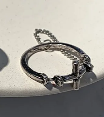 

Vintage Silver Finger Ring Geometric Ethnic Metal RingsCross Religious Jesus Ring Jewelry God Cross Ring