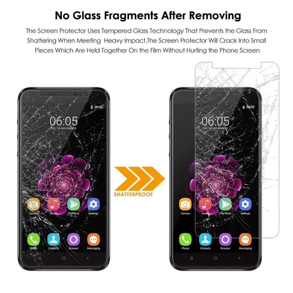 

2.5D 9H Tempered Glass For Oukitel U18 U22 U23 U15S MIX2 Screen Protector For Oukitel U11 U20 PLUS U15 U25 Pro Protective film