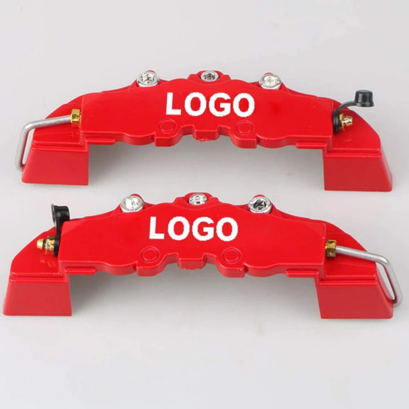 2 шт или 4 Автомобильный тормозной суппорт крышка 3D слово красный чехол подходит
