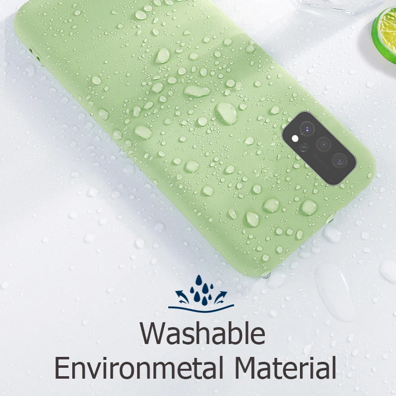 Мягкий чехол из жидкого силикона для телефона Huawei P40 Lite Pro резиновый