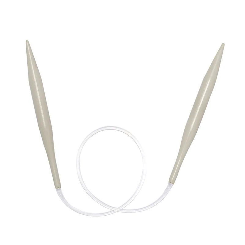 60 см круговые спицы для вязания с алюминиевой фарфоровой поверхностью 2 12 мм|Швейные иглы| |