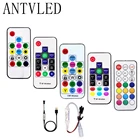 WS2812B WS2811 светодиодный пиксель полосы светильник контроллер USBDC 3 ключа RF 141721 ключи с пультом дистанционного управления DC5-24V