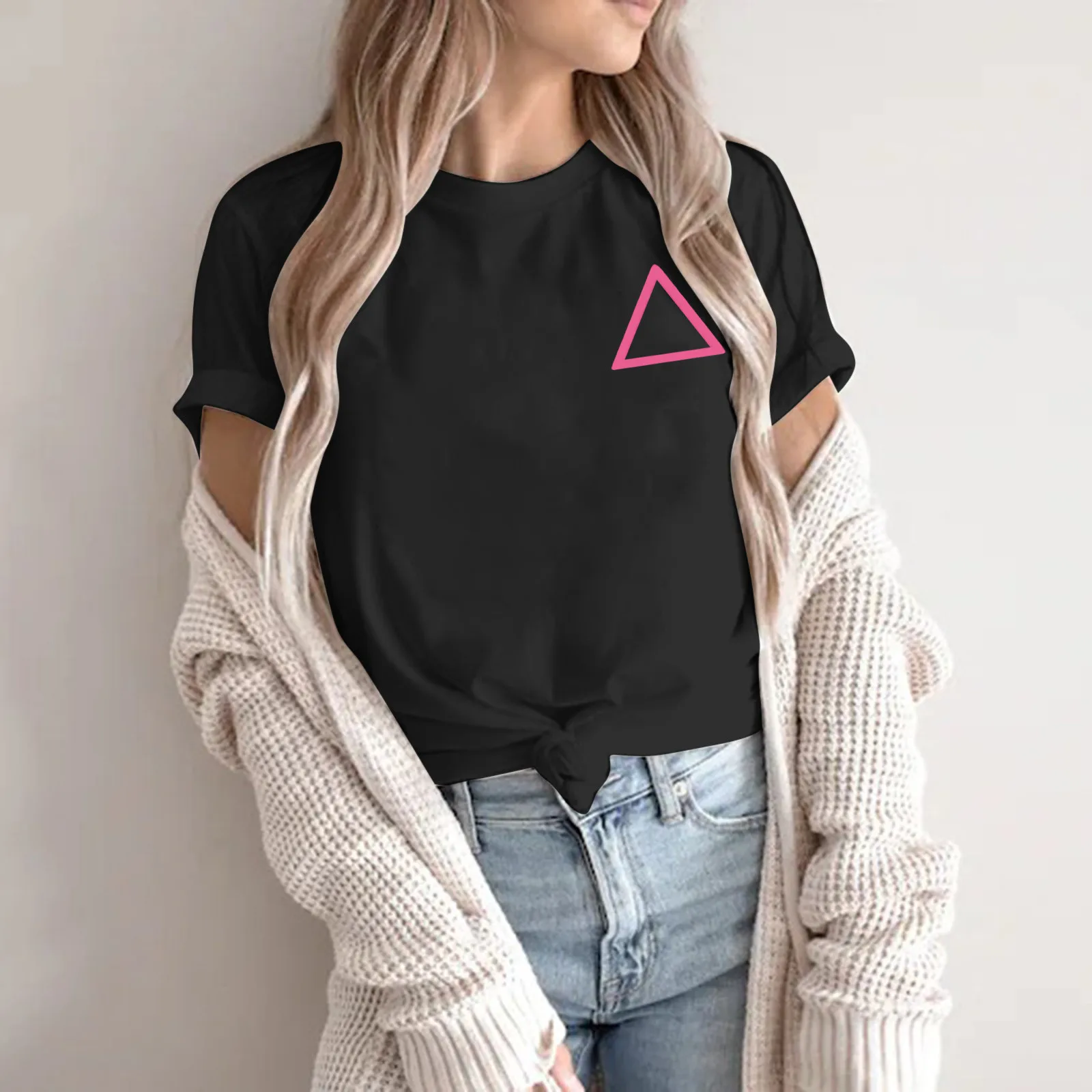 

Squid Game Korean TV Couple's T-Shirts Men's And Women's Print Round Neck Short-Sleeved T-Shirt Top y2k roupas femininas Cosplay