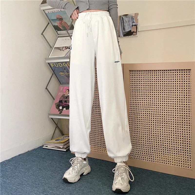 

New Wide Leg Loose Ankle Banded Slacks Women