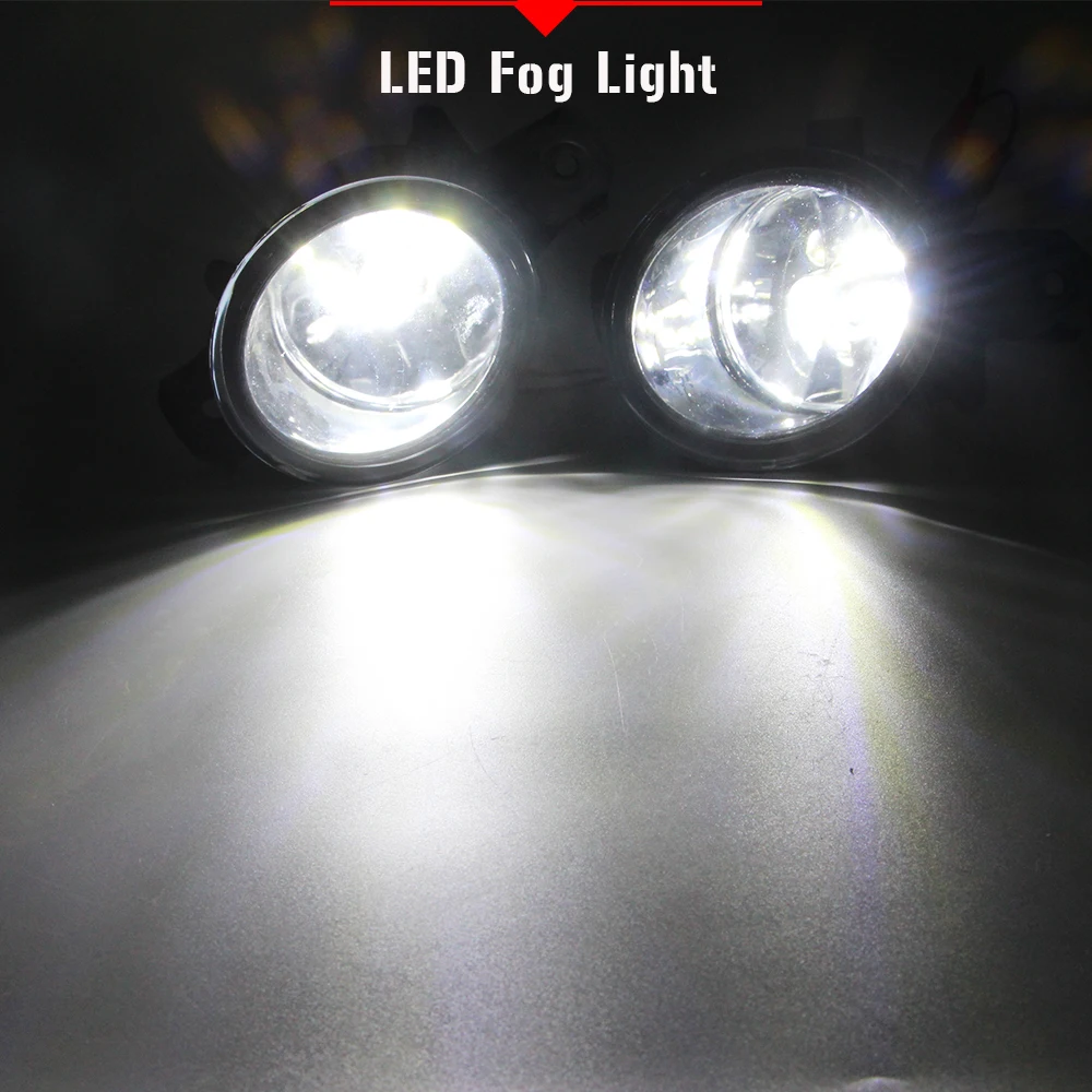 Buildreamen2 автомобильные H11 противотуманные светильник в сборе абажур + лампа DRL 12 В