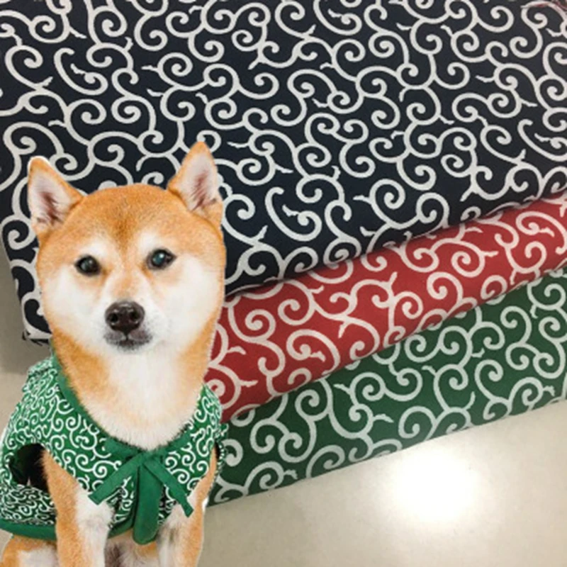 Простая хлопковая ткань в японском стиле для домашних животных одежда собак