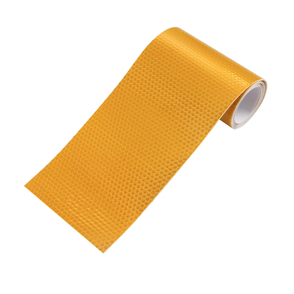 Светоотражающая клейкая лента 10 см х 3 м самоклеящаяся сигнальная для стайлинга