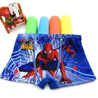 Одежда для мальчиков, для детей от двух до шести лет модный детский хлопковых трусиков кинокомикса боксеры, нижнее белье для детей; Детская Пижама с человеком-пауком; Мягкие шорты для мужчин, нижняя одежда трусы-боксеры