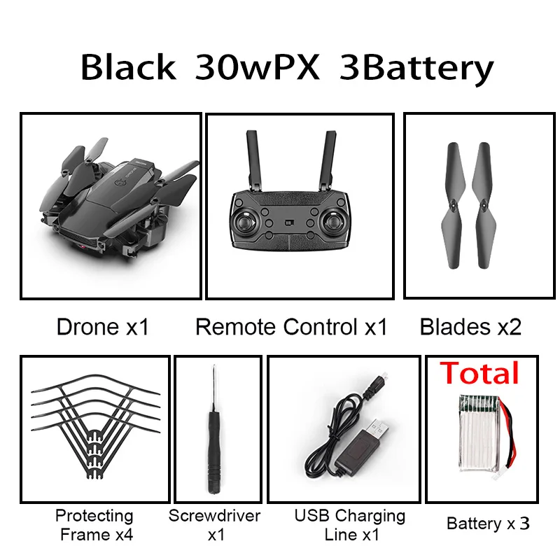 F84 black 3MP 3B Bag F84 Квадрокоптер беспроводной Радиоуправляемый Дрон с 4k 2MP HD камерой Wifi Fpv Вертолет складной Квадрокоптер для детей подарочная игрушка - Цвет: F84 black 3MP 3B Bag